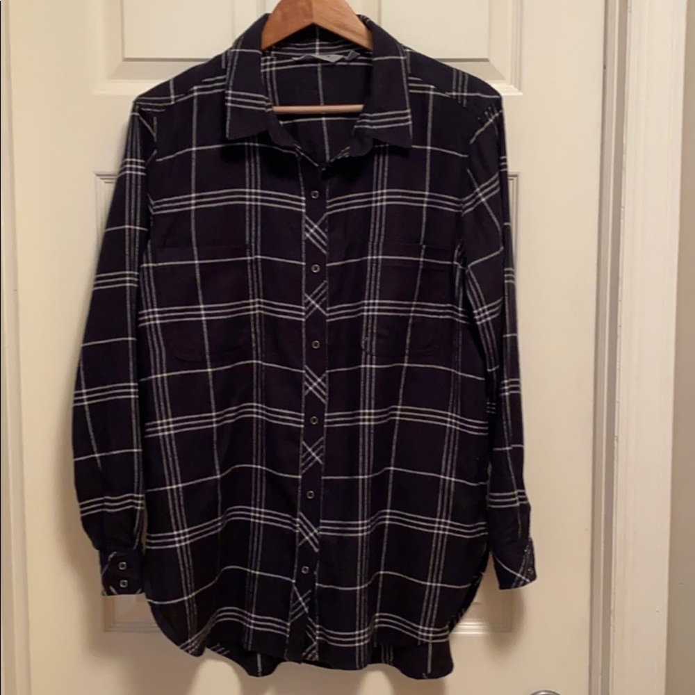 Athleta Flannel Button Down